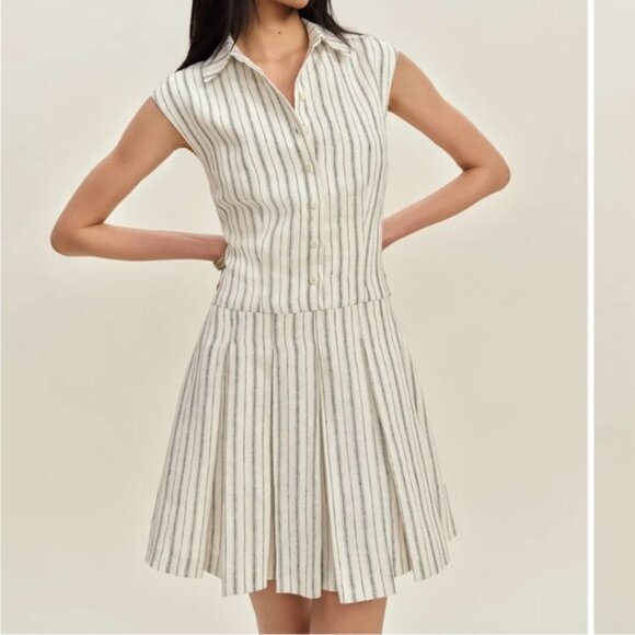 Reformation Dresses & Skirts - New Reformation Arella Linen Dress in Elsie Stripe